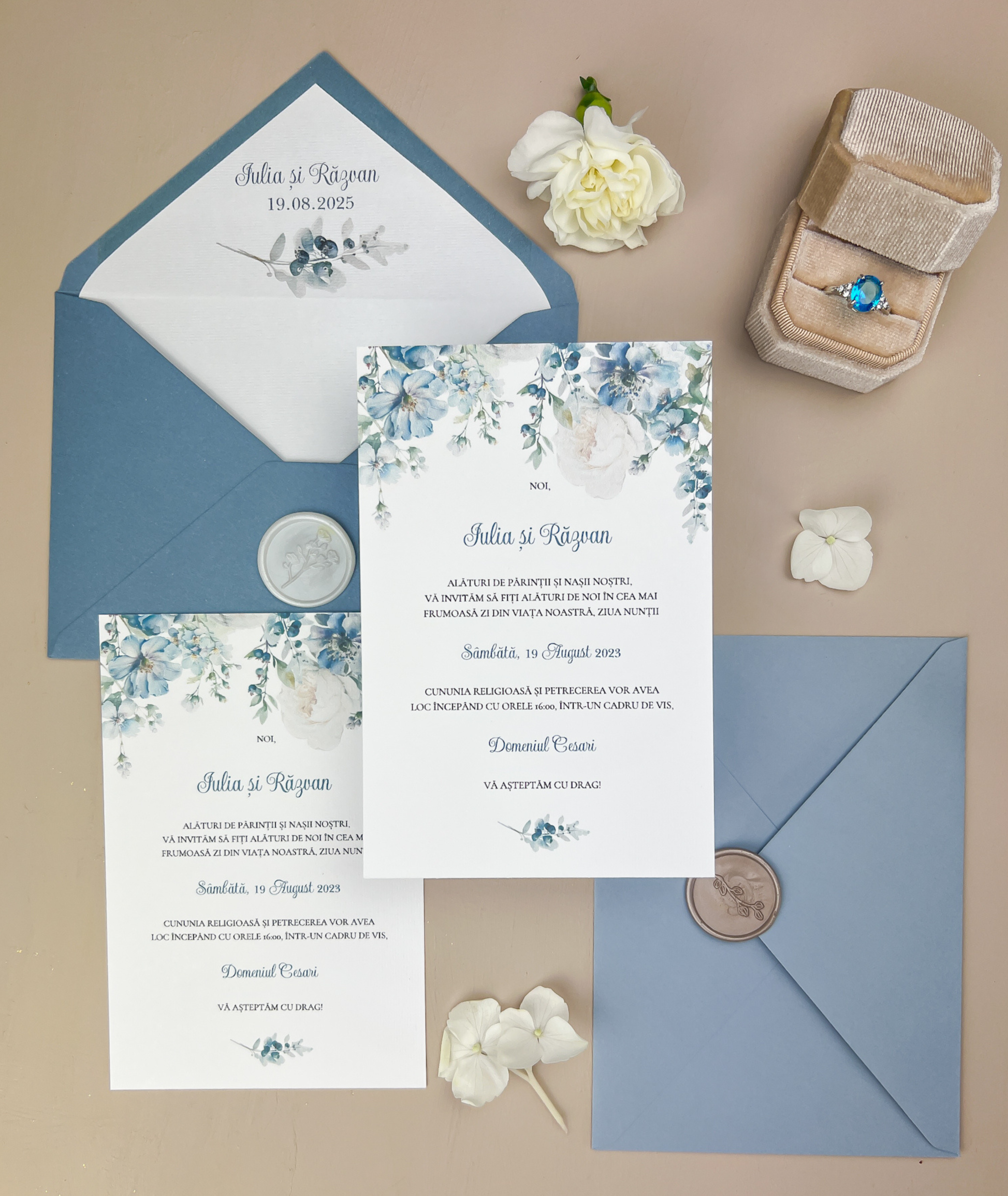 Invitație ”Azure”