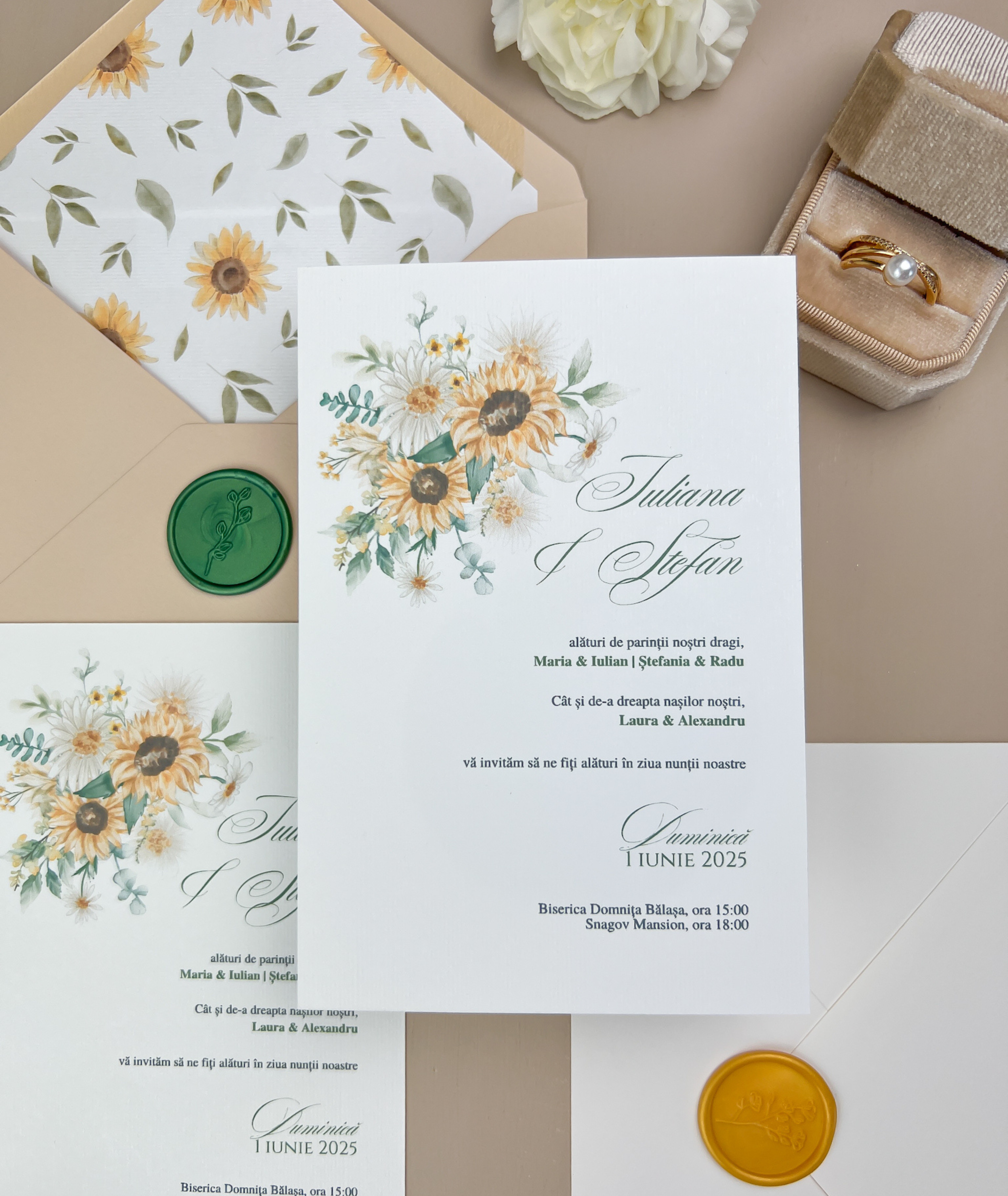 Invitație ”Sunflower” - imagine 3