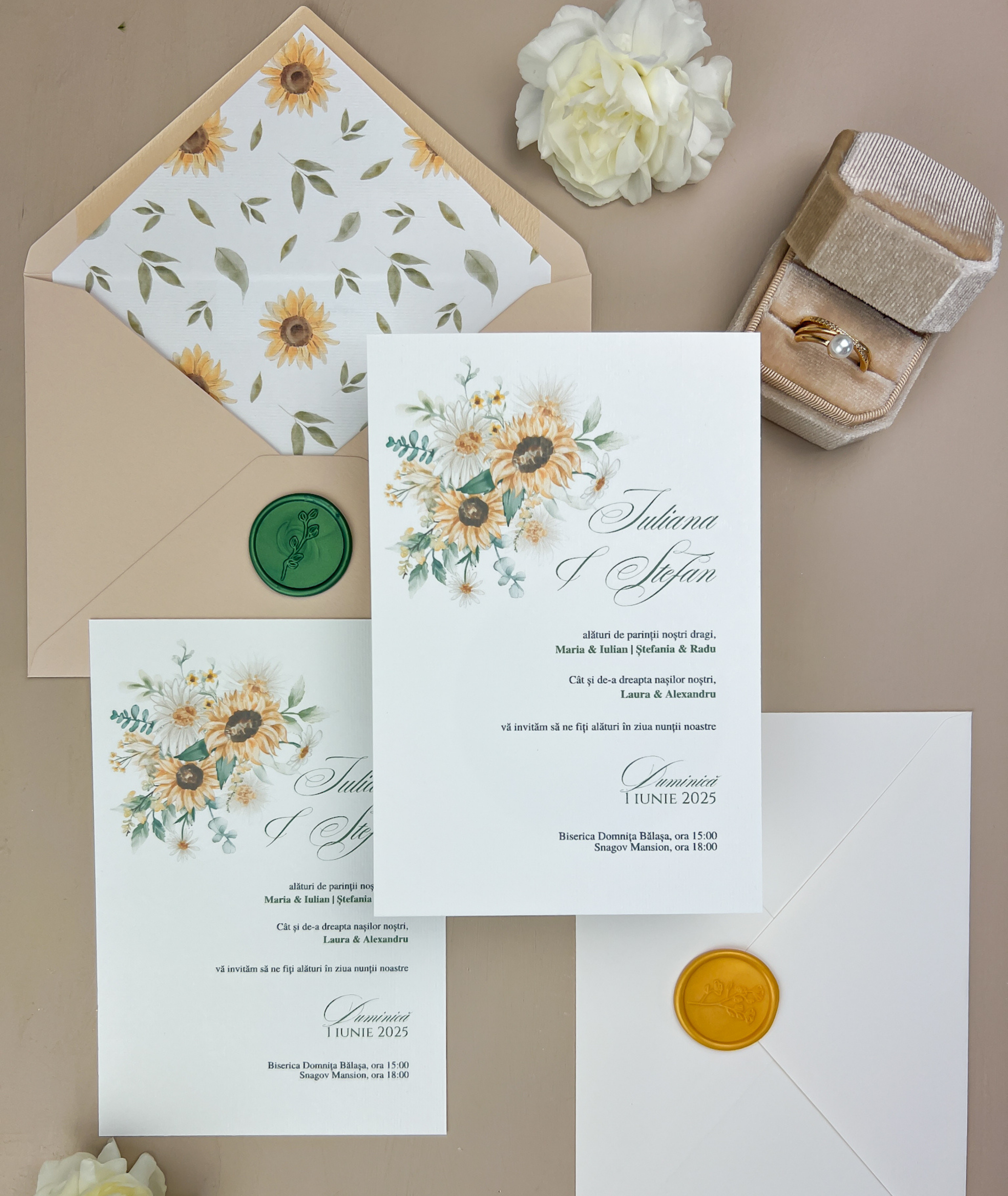 Invitație ”Sunflower”