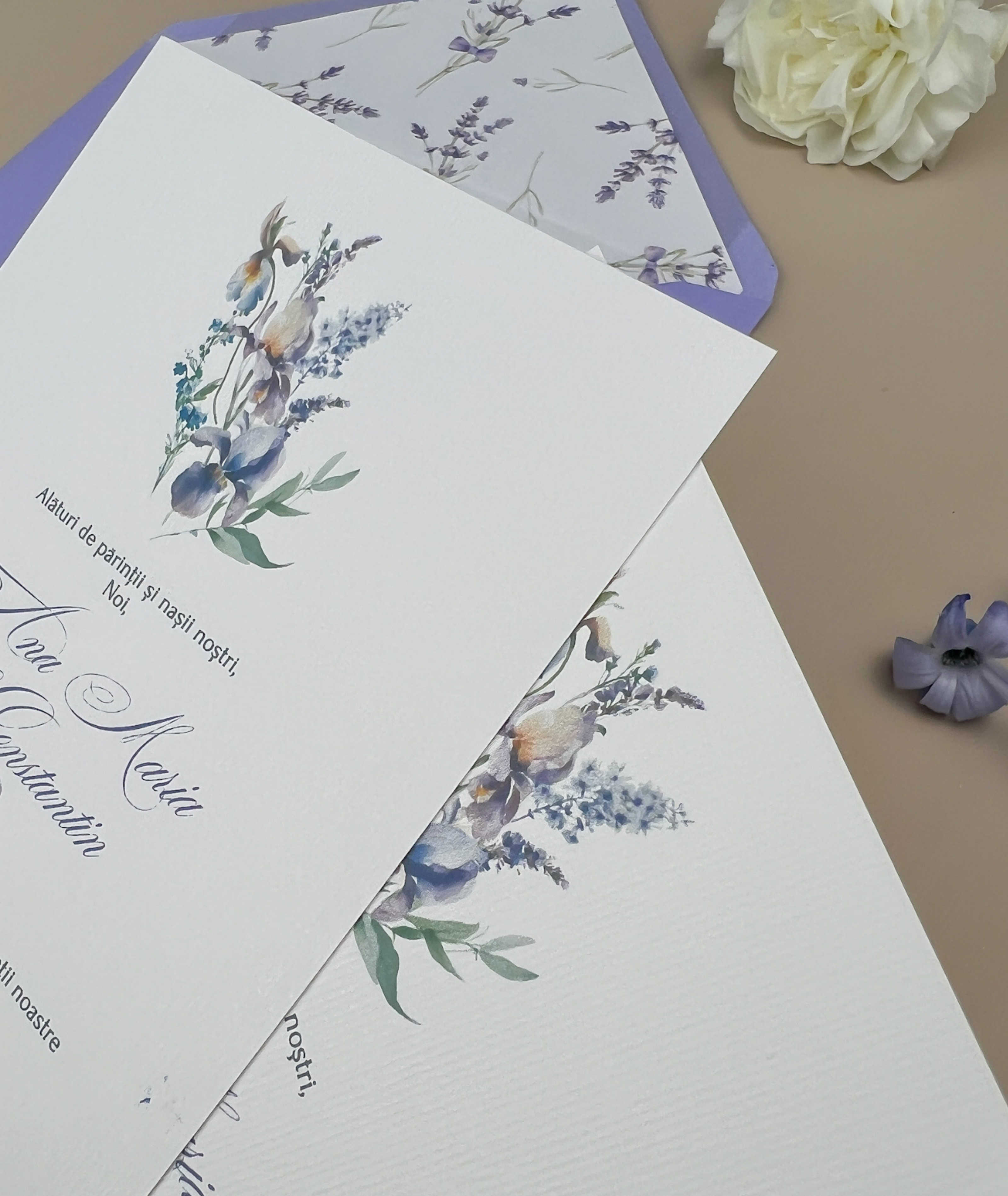 Invitație “Wild Iris” - imagine 3